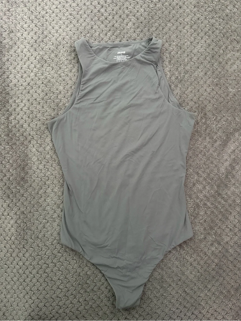 SKIMS High-Neck bodysuit in Gray